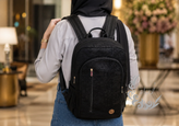 کوله پشتی بزرگ نورماه مخمل