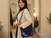 کیف دوشی مخمل نورماه طرح نیلو
