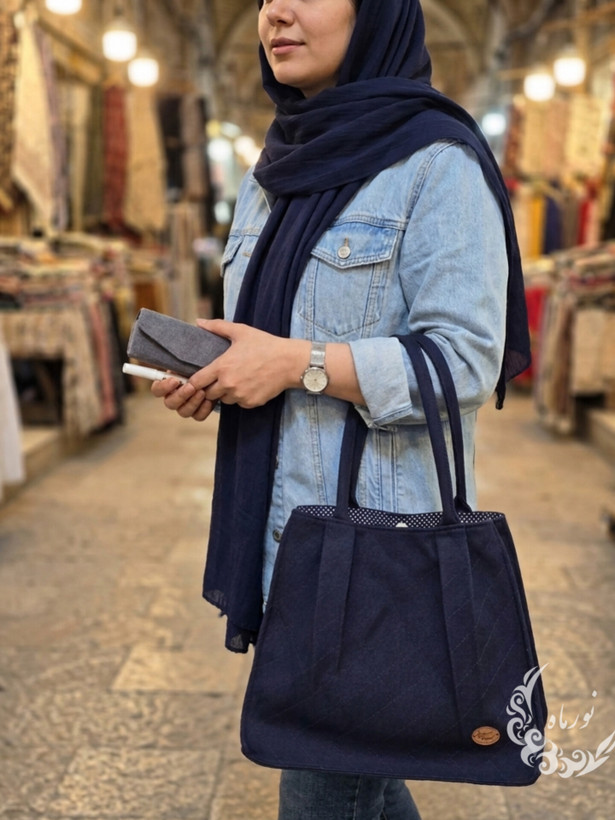 تُت بگ پارچه ای پناه | کیف دستدوز جادار و سبک نورماه